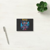 Houd Calm en geek op Binaire Code Post-it® Notes (Kantoor)