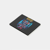 Houd Calm en geek op Binaire Code Post-it® Notes (Schuin)