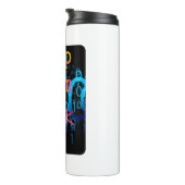 Houd Calm en geek op Binaire Code Thermosbeker (Geroteerd rechts)