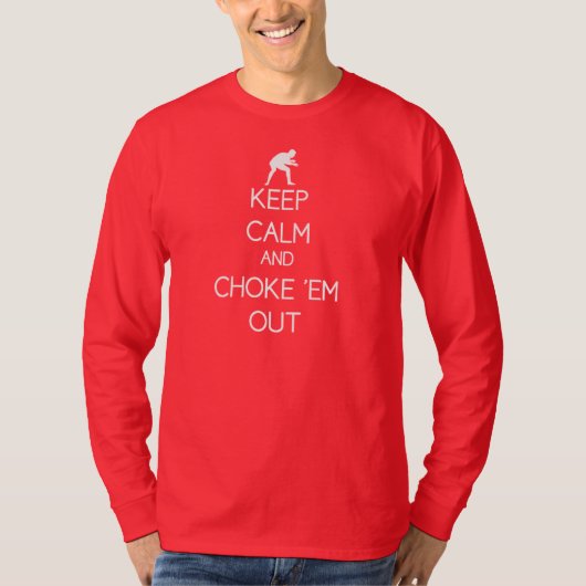Houd Calm en haal ze uit de t-shirt met lange besc (Voorkant)