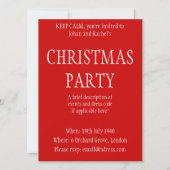 Houd Calm en Ho Ho Ho Kaart (Achterkant)