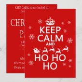 Houd Calm en Ho Ho Ho Kaart (Voorkant / Achterkant)