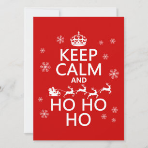 Houd Calm en Ho Ho Ho Kaart