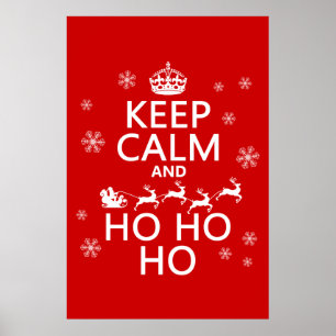 Houd Calm en Ho Ho Ho Poster