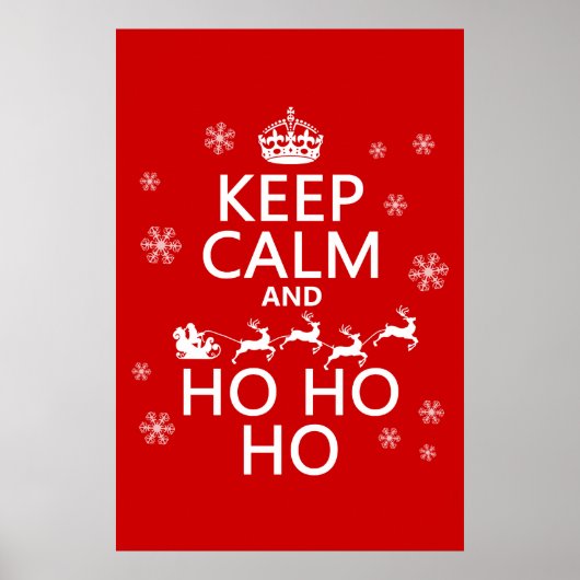 Houd Calm en Ho Ho Ho Poster (Voorkant)
