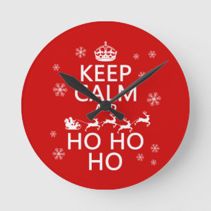 Houd Calm en Ho Ho Ho Ronde Klok