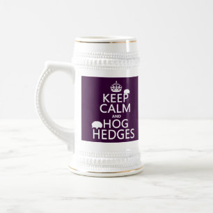 Houd Calm en Hog Handen (Egels) (alle kleuren) Bierpul