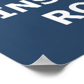 Houd Calm en installeer het Poster van ROMs (Hoek)