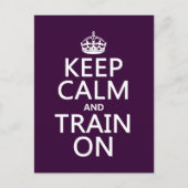 Houd Calm en Lijn aan (klantgerichte kleur) Briefkaart (Voorkant)