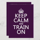 Houd Calm en Lijn aan (klantgerichte kleur) Kaart (Voorkant / Achterkant)