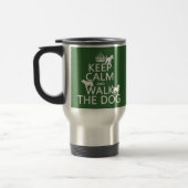 Houd Calm en loop de Hond - alle kleuren Reisbeker (Links)