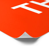 Houd Calm en loop het motivatie poster van de Dog  (Hoek)