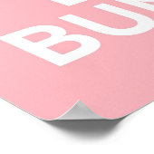 Houd Calm en Love Bunnies in roze druk of poster (Hoek)