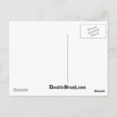 Houd Calm en Love Dragons Unieke Afdruk op Blauw Briefkaart (Achterkant)