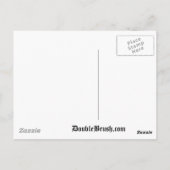 Houd Calm en Love Dragons Unieke Afdruk op Blauw Briefkaart (Achterkant)