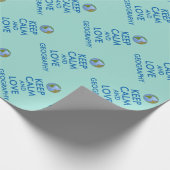 Houd Calm en Love Geography Cadeaupapier (Hoek)