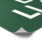 Houd Calm en Love Llamas afdrukken of poster (Hoek)