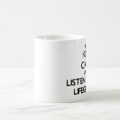 Houd Calm en luister naar de Lifeguard Koffiemok (Center)