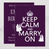 Houd Calm en Marry aan - alle kleuren Kaart (Voorkant / Achterkant)
