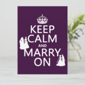 Houd Calm en Marry aan - alle kleuren Kaart (Staand voorkant)