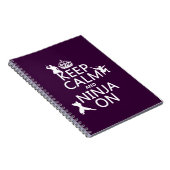 Houd Calm en Ninja aan (in om het even welke kleur Notitieboek (Rechterzijde)