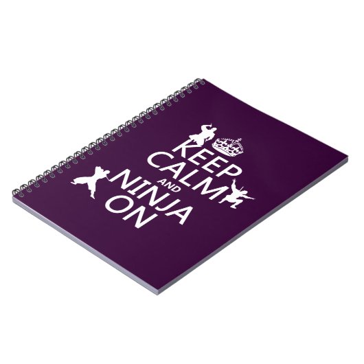 Houd Calm en Ninja aan (in om het even welke kleur Notitieboek (Linkerzijde)