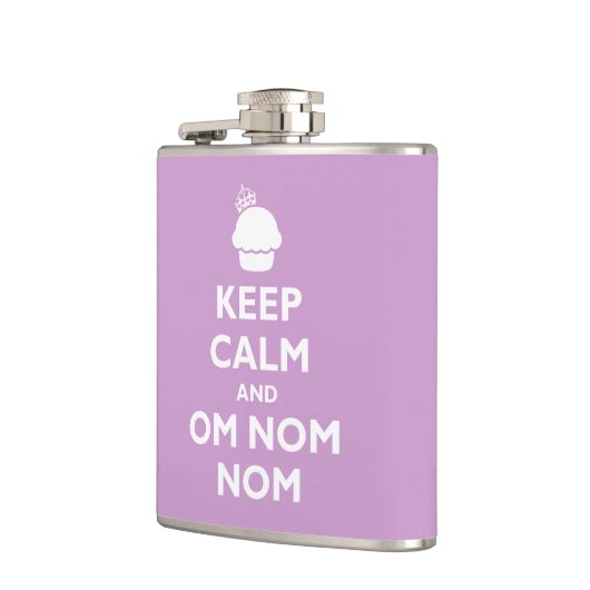 Houd Calm en Om Nom Nom Heupfles (Links)