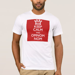 Houd Calm en OmNom Nom T-shirt