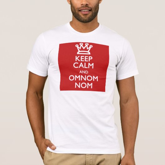 Houd Calm en OmNom Nom T-shirt (Voorkant)