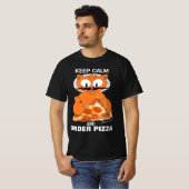 HOUD CALM EN ORDE PIZZA Senor Gato™ Funny T-shirt (Voorkant volledig)