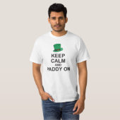 HOUD CALM EN PADDY OP T-Shirt Pet op dag van patri (Voorkant volledig)