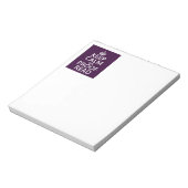 Houd Calm 'en' Proofread (en) (in elke kleur) Notitieblok (Linkerzijde)