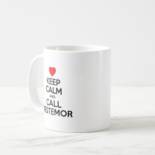 Houd Calm en roep Bestemor Mok (Voorkant links)
