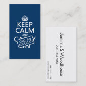 Houd Calm en roep een Advocate (in om het even wel Visitekaartje (Voorkant / Achterkant)
