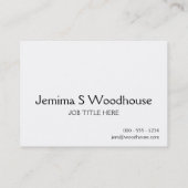 Houd Calm en roep een Agent Visitekaartje (Achterkant)