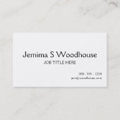 Houd Calm en roep een Cleaner Visitekaartje (Achterkant)