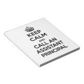 Houd Calm en roep een Medewerker Belangrijkste Notitieblok (Schuin)