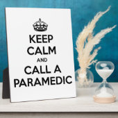 Houd Calm en roep een Paramedic Fotoplaat (Zijkant)
