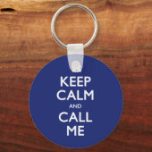 Houd Calm en roep me marine sleutelhanger (Voorkant)