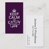 Houd Calm en roep Uw Agent (om het even welke kleu Visitekaartje (Voorkant / Achterkant)