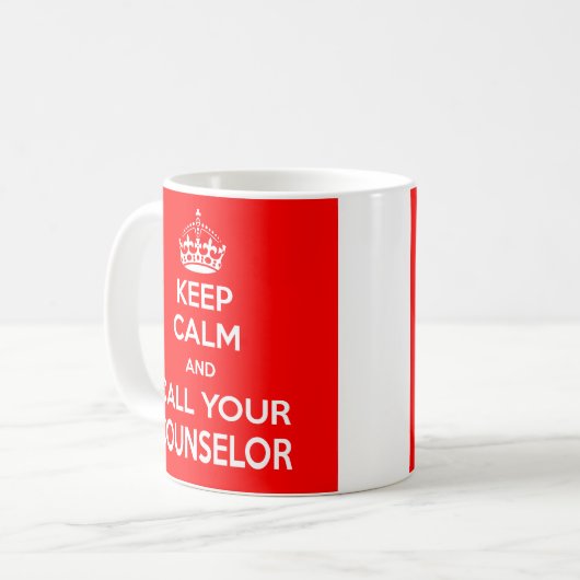 Houd Calm en roep Uw Mok van de Raad (Voorkant links)