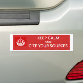Houd Calm en roteer Uw Bronnen Bumpersticker (Op auto)
