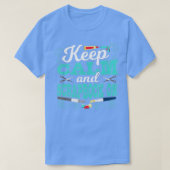 Houd Calm en Scrapbook bij het scrapbooten T-shirt (Design voorkant)