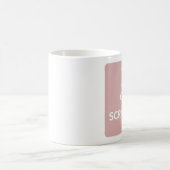 Houd Calm en Scrapbook op Mok, Omgekeerde Roze Koffiemok (Center)