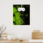 Houd Calm en Speel Videogames Poster (Keuken)