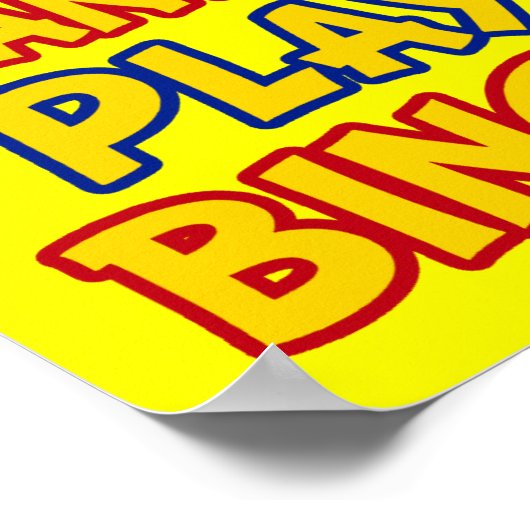 Houd Calm en Spel Bingo Poster (Hoek)