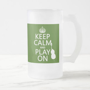 Houd Calm en Spel op (cello) (om het even welke kl Matglas Bierpul
