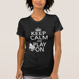 Houd Calm en Spel op (Piano) (om het even welke ac T-shirt