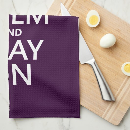 Houd Calm en Spel op (Trombone) (om het even welke Theedoek (Quarter Fold)