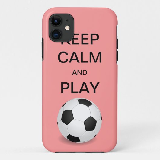 HOUD CALM EN SPEL SOCCER CaseMate iPhone 5 Hoesje (Achterkant)